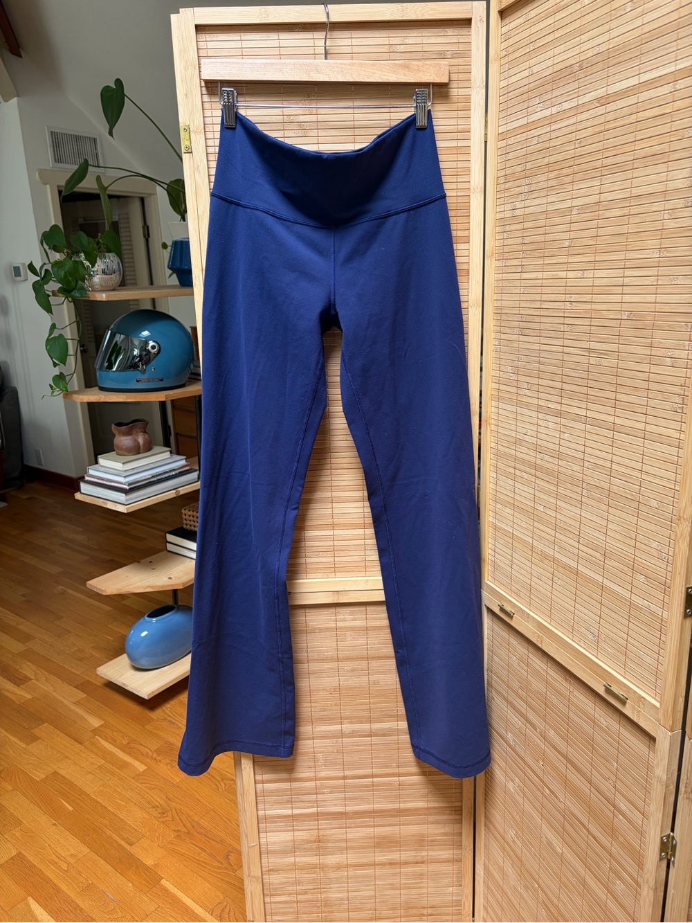 Lululemon Navy High-Waist Flare Leg Active Pants
